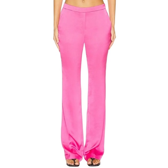 Rachel Zoe Women’s Pink Wide Leg Satin Pants Size Small 30” Inseam - Picture 1 of 7